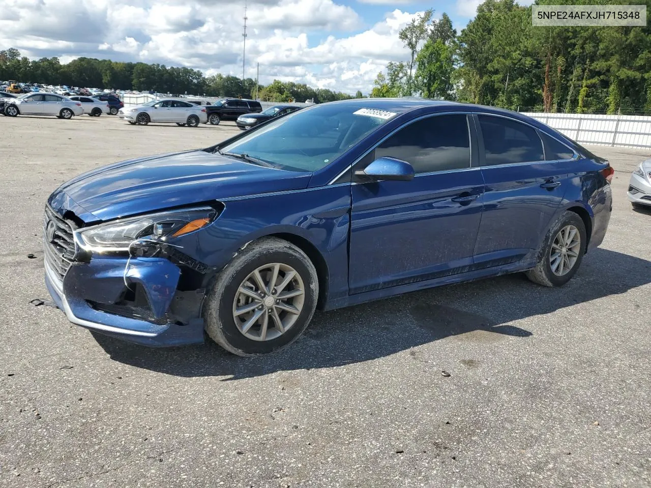 2018 Hyundai Sonata Se VIN: 5NPE24AFXJH715348 Lot: 72058924