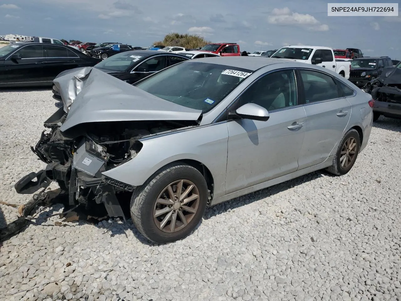 2018 Hyundai Sonata Se VIN: 5NPE24AF9JH722694 Lot: 72641264