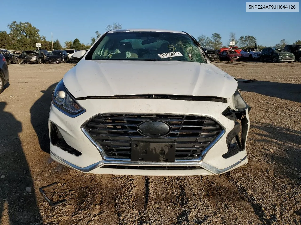 2018 Hyundai Sonata Se VIN: 5NPE24AF9JH644126 Lot: 74255084