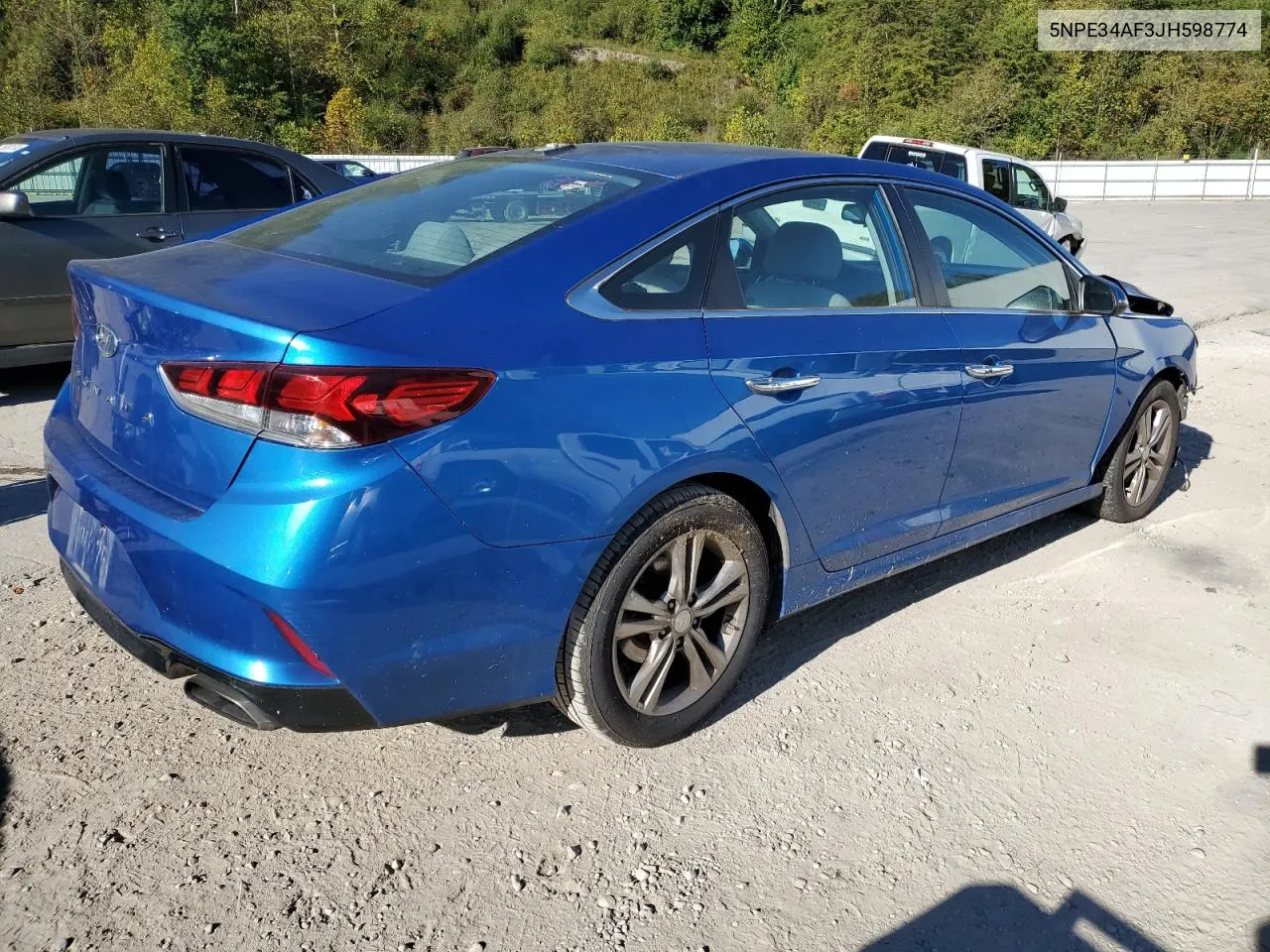 2018 Hyundai Sonata Sport VIN: 5NPE34AF3JH598774 Lot: 75253704