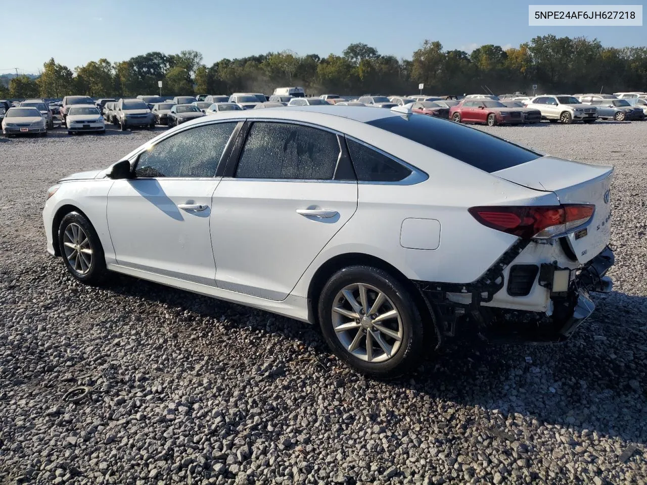 2018 Hyundai Sonata Se VIN: 5NPE24AF6JH627218 Lot: 75405914