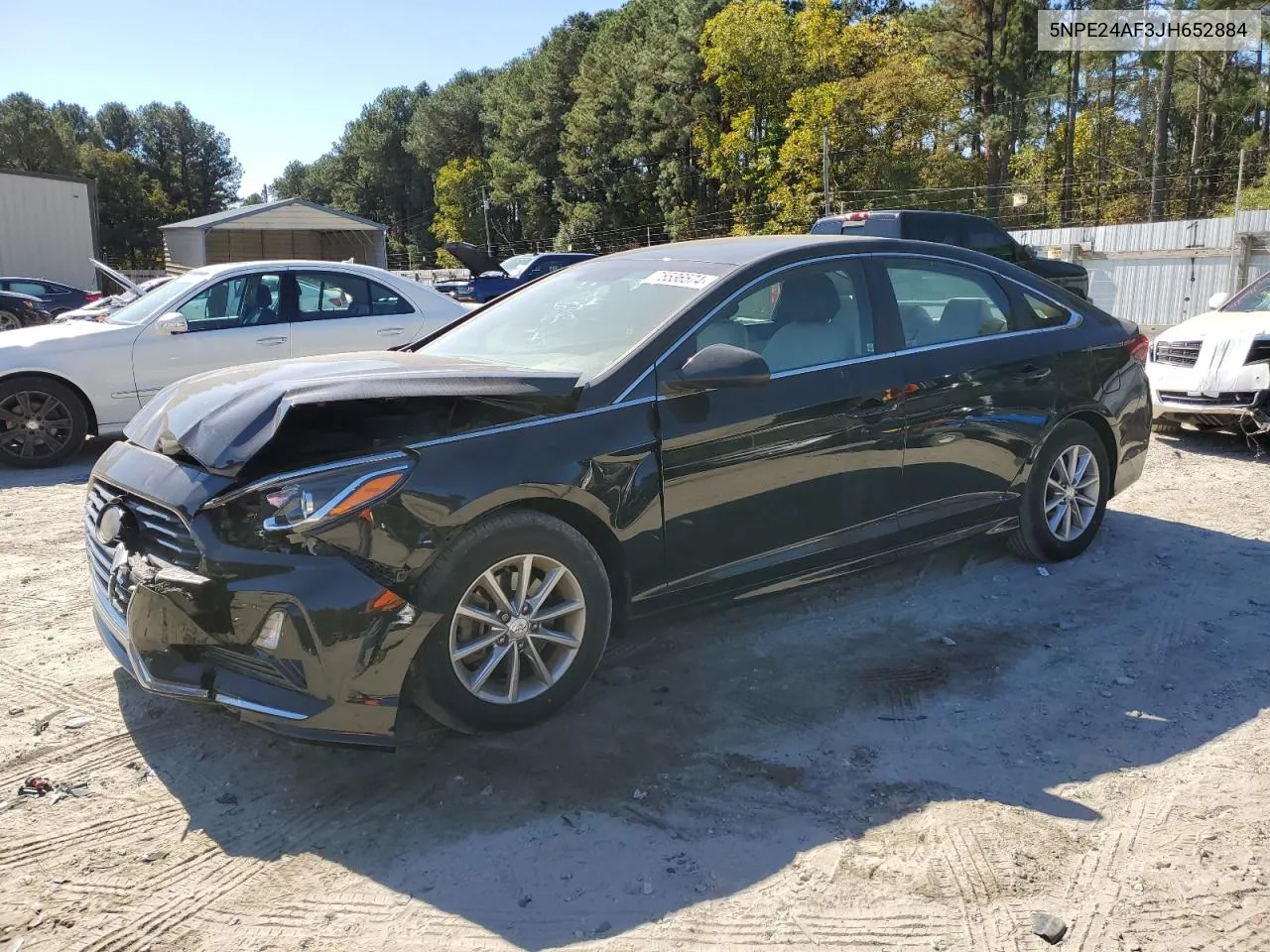 5NPE24AF3JH652884 2018 Hyundai Sonata Se