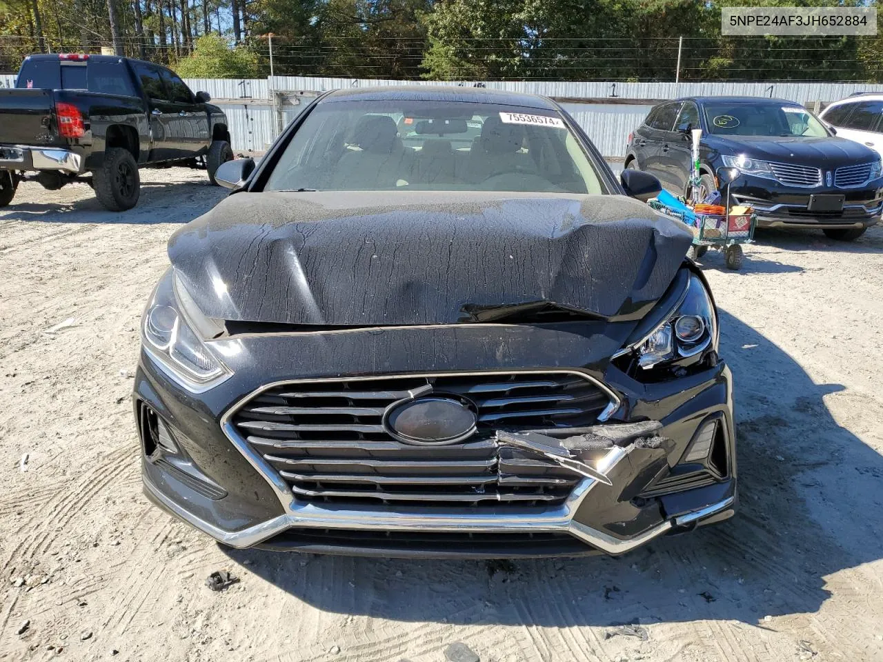 5NPE24AF3JH652884 2018 Hyundai Sonata Se