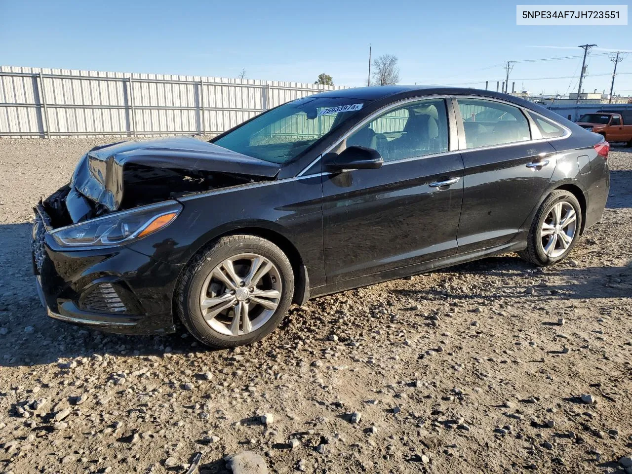 5NPE34AF7JH723551 2018 Hyundai Sonata Sport