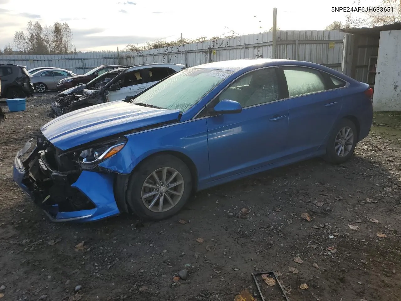 2018 Hyundai Sonata Se VIN: 5NPE24AF6JH633651 Lot: 75966314