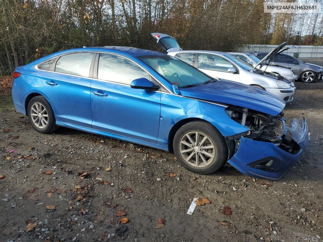 2018 Hyundai Sonata Se VIN: 5NPE24AF6JH633651 Lot: 75966314