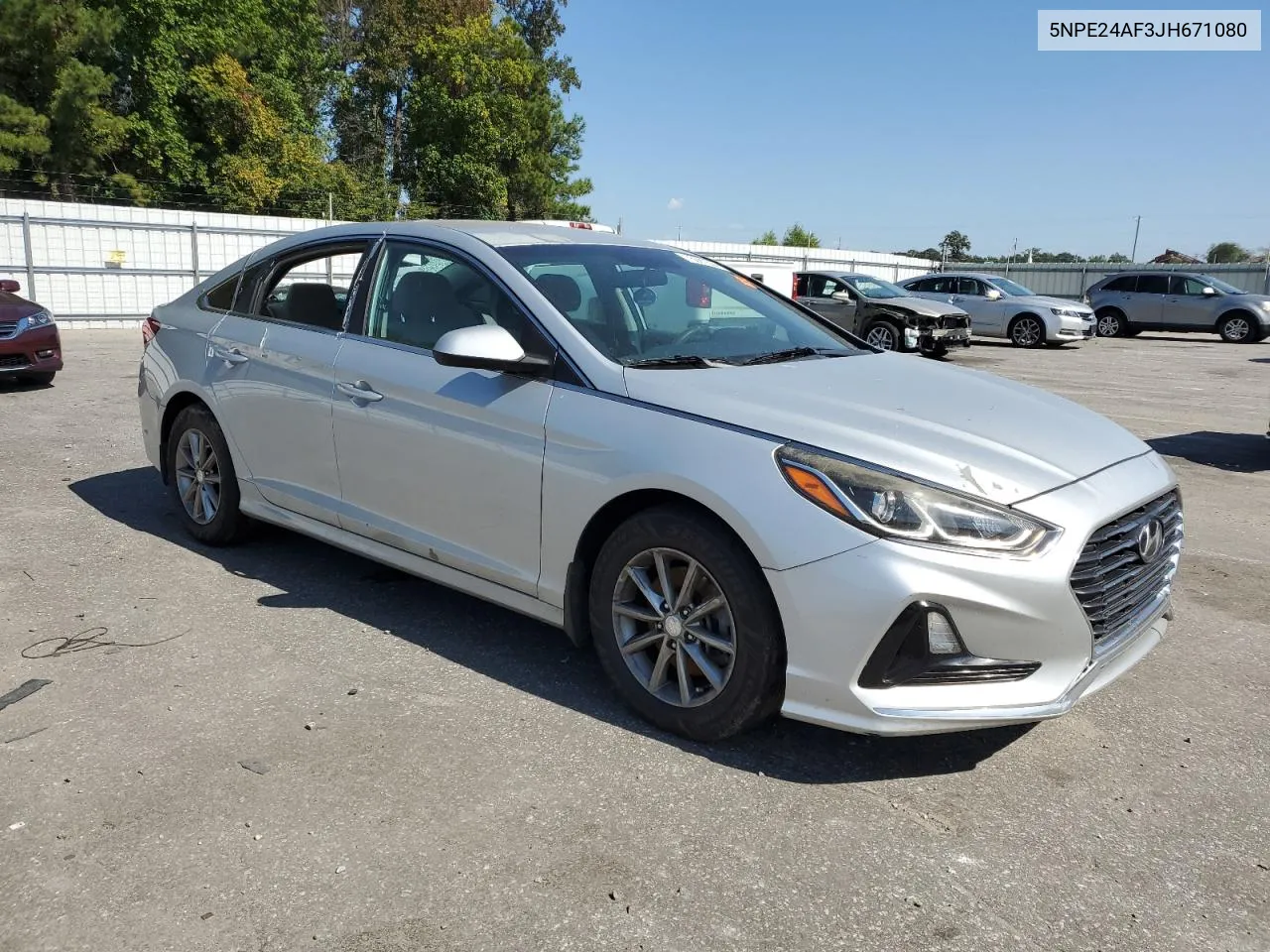 2018 Hyundai Sonata Se VIN: 5NPE24AF3JH671080 Lot: 75987544