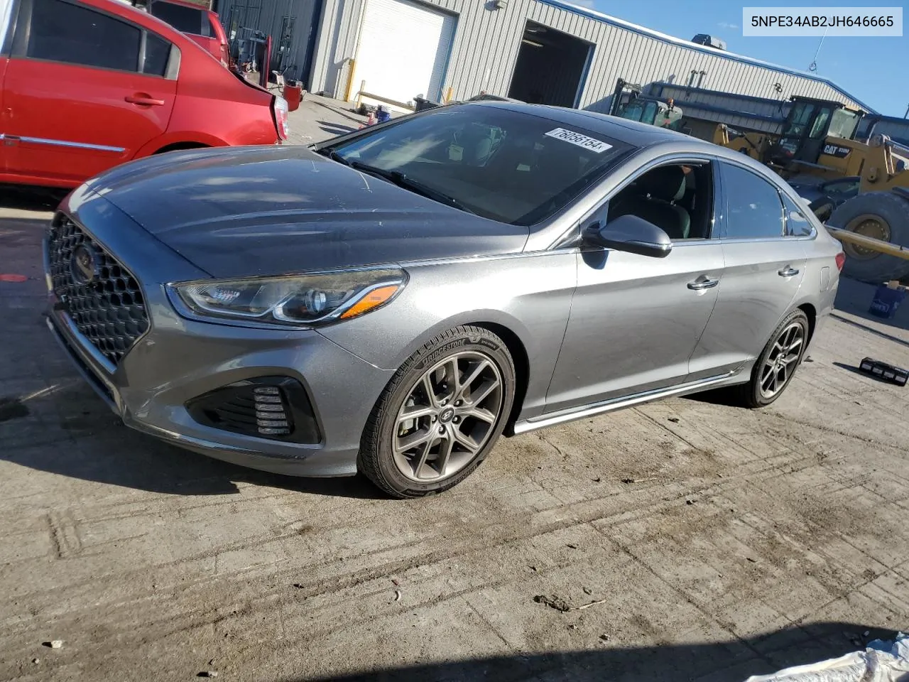 5NPE34AB2JH646665 2018 Hyundai Sonata Sport