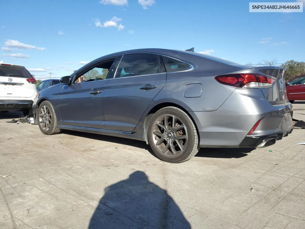 5NPE34AB2JH646665 2018 Hyundai Sonata Sport