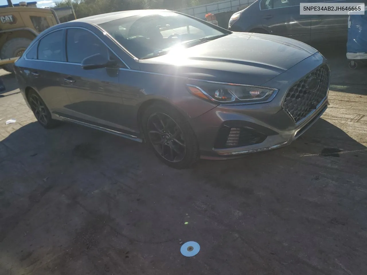 5NPE34AB2JH646665 2018 Hyundai Sonata Sport