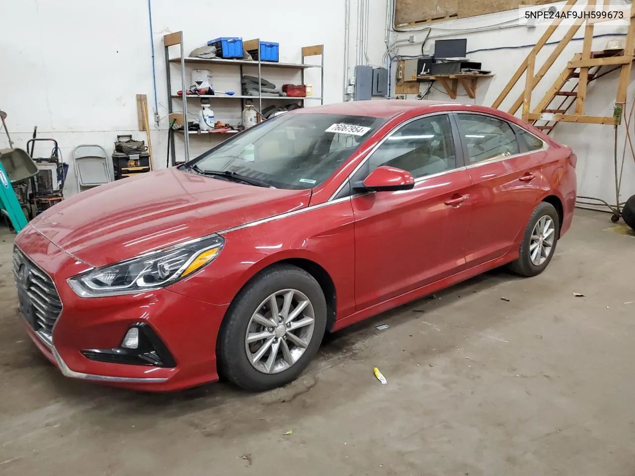 2018 Hyundai Sonata Se VIN: 5NPE24AF9JH599673 Lot: 76067954