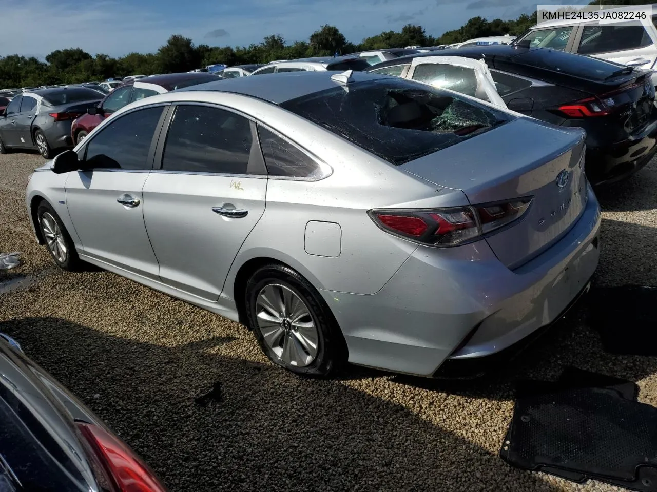 2018 Hyundai Sonata Hybrid VIN: KMHE24L35JA082246 Lot: 76188234