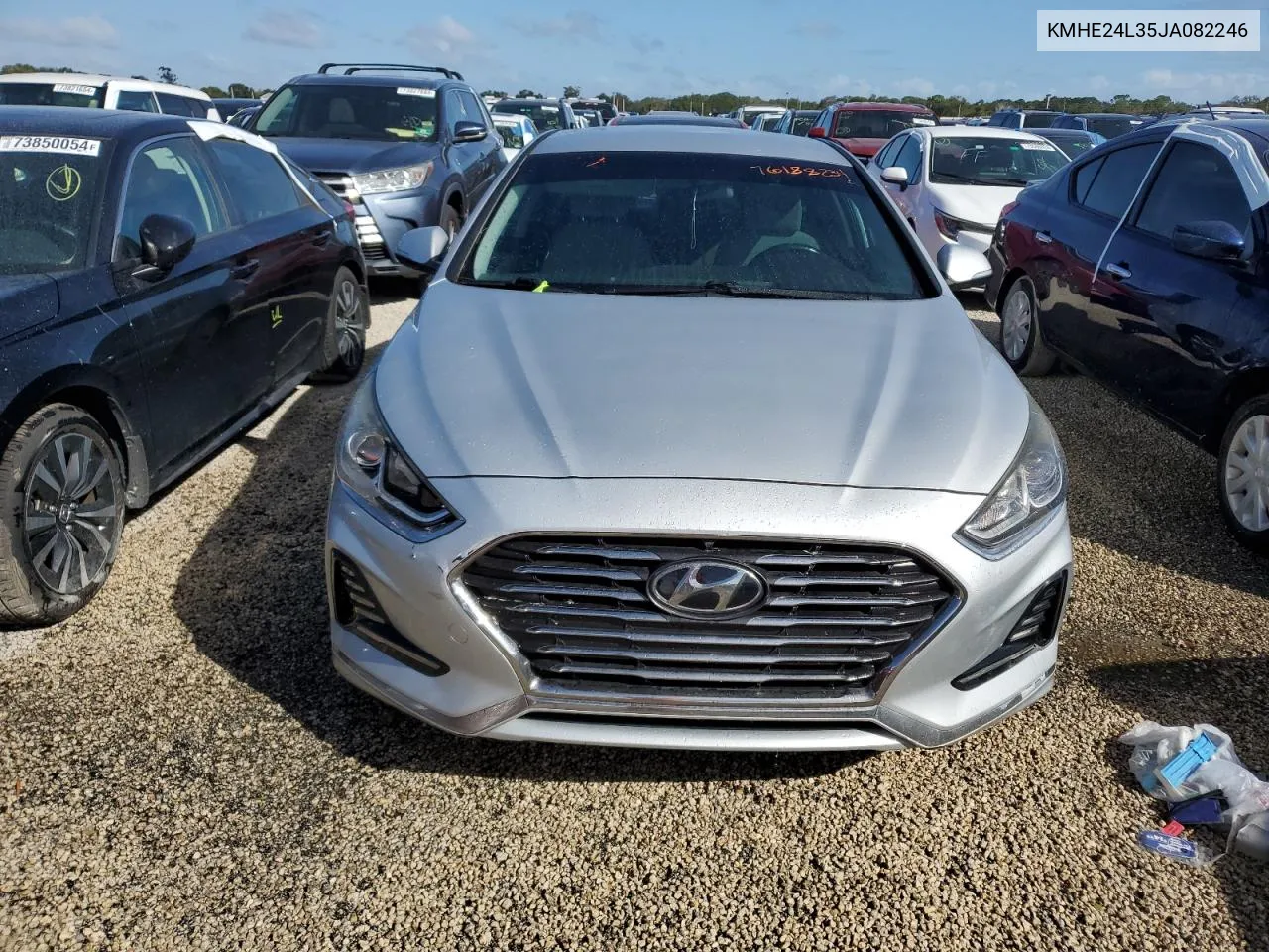 2018 Hyundai Sonata Hybrid VIN: KMHE24L35JA082246 Lot: 76188234