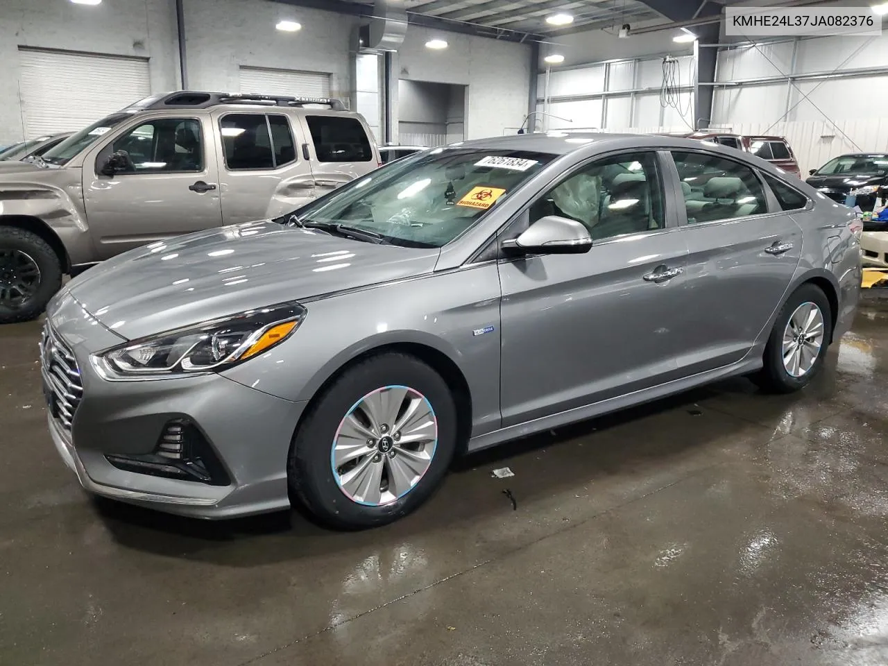 2018 Hyundai Sonata Hybrid VIN: KMHE24L37JA082376 Lot: 76261834