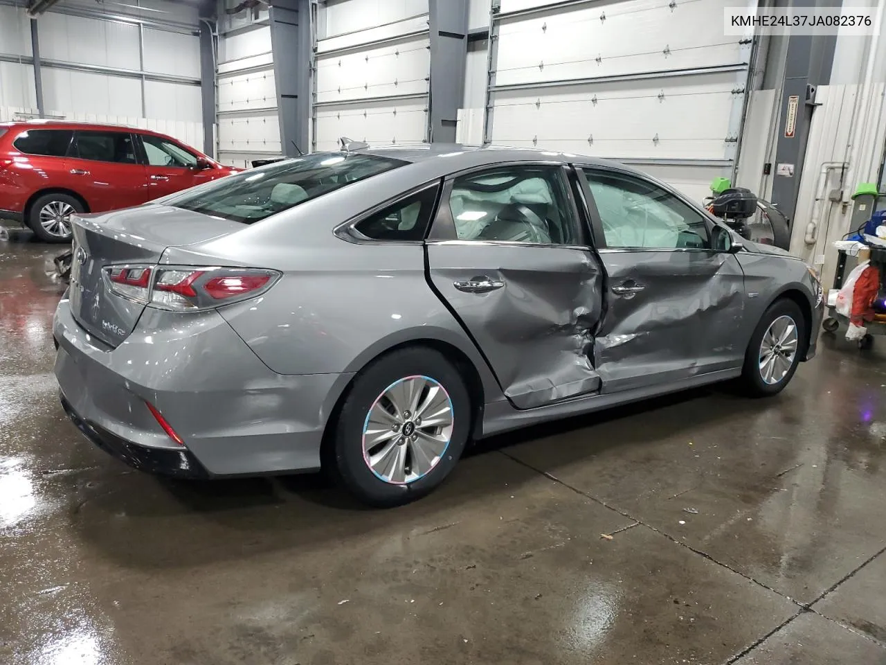 2018 Hyundai Sonata Hybrid VIN: KMHE24L37JA082376 Lot: 76261834