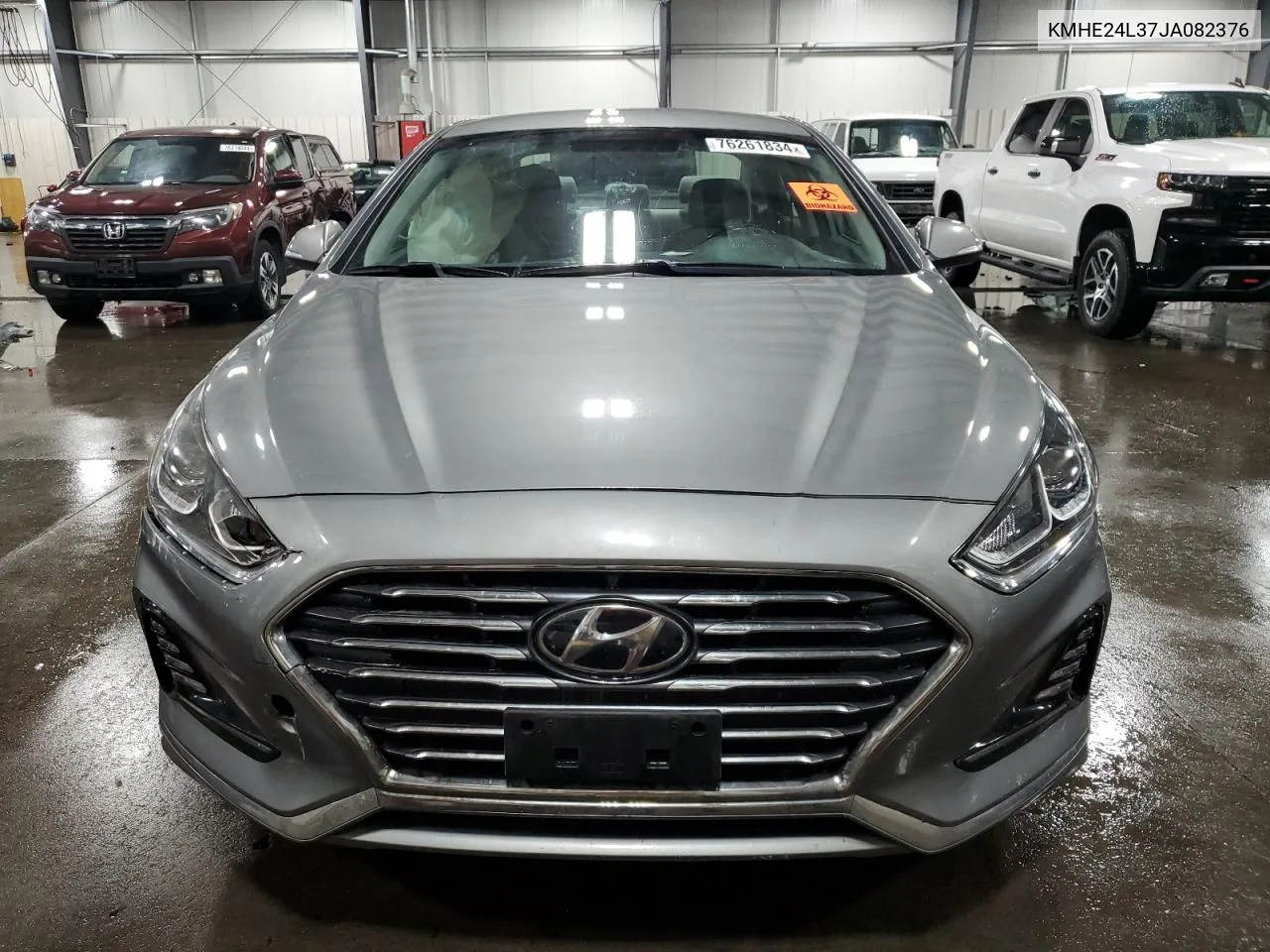 2018 Hyundai Sonata Hybrid VIN: KMHE24L37JA082376 Lot: 76261834