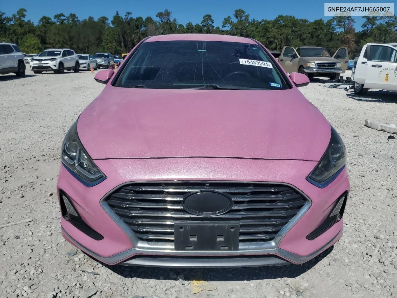 2018 Hyundai Sonata Se VIN: 5NPE24AF7JH665007 Lot: 76483504