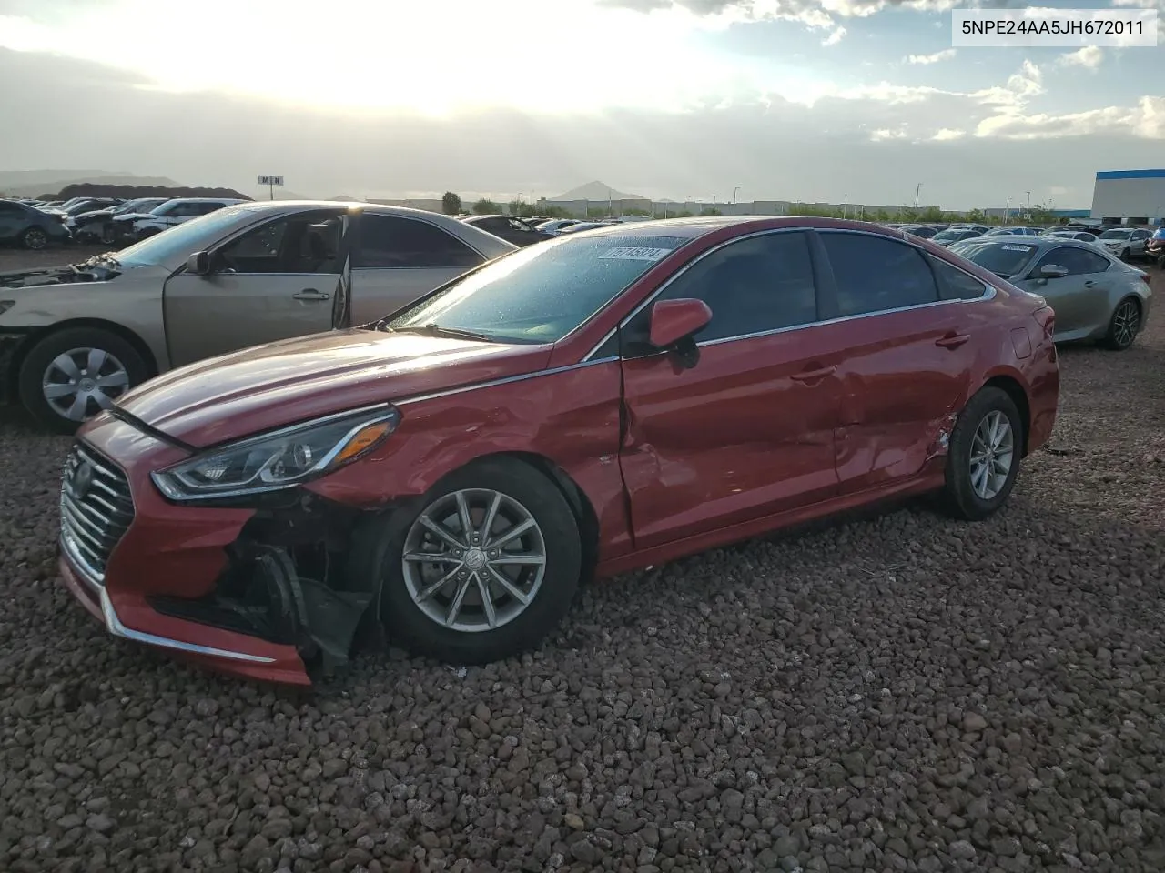 2018 Hyundai Sonata Eco VIN: 5NPE24AA5JH672011 Lot: 76745824