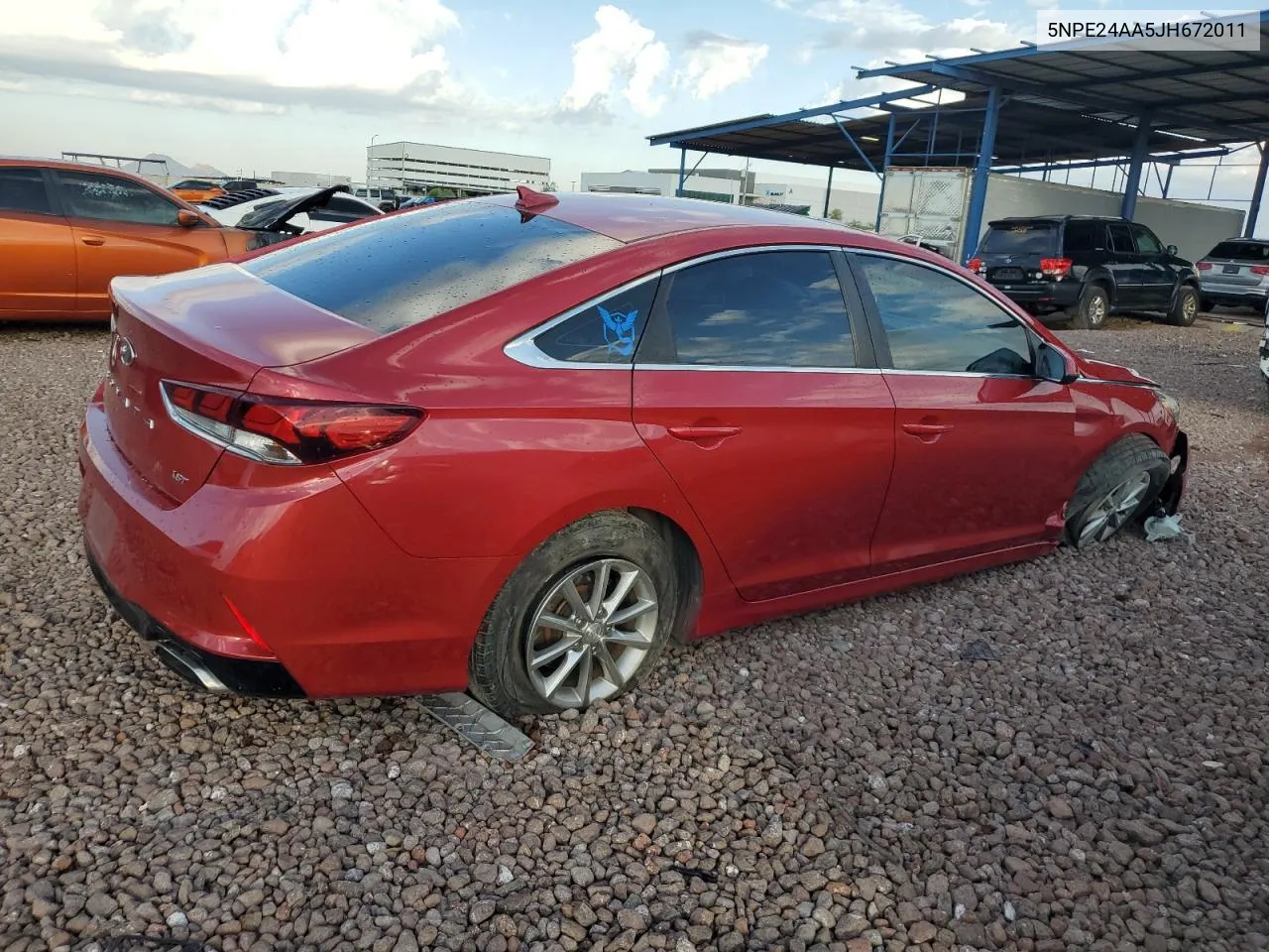 2018 Hyundai Sonata Eco VIN: 5NPE24AA5JH672011 Lot: 76745824