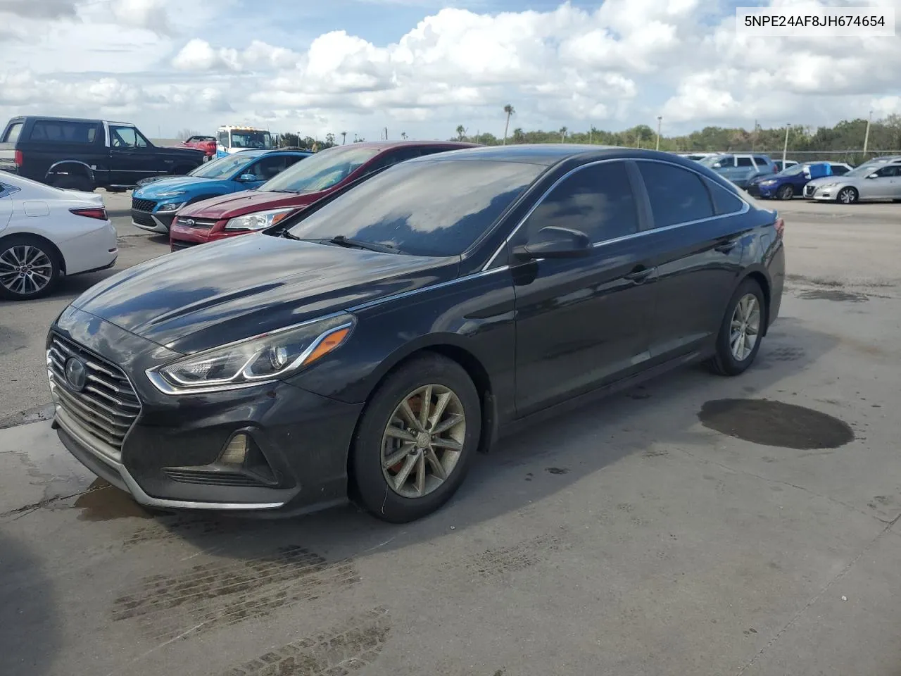 5NPE24AF8JH674654 2018 Hyundai Sonata Se