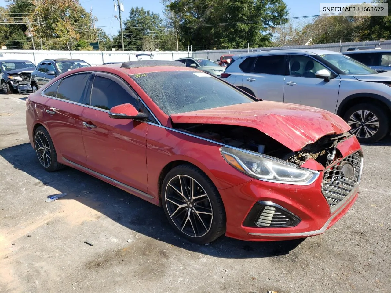 2018 Hyundai Sonata Sport VIN: 5NPE34AF3JH663672 Lot: 77331604