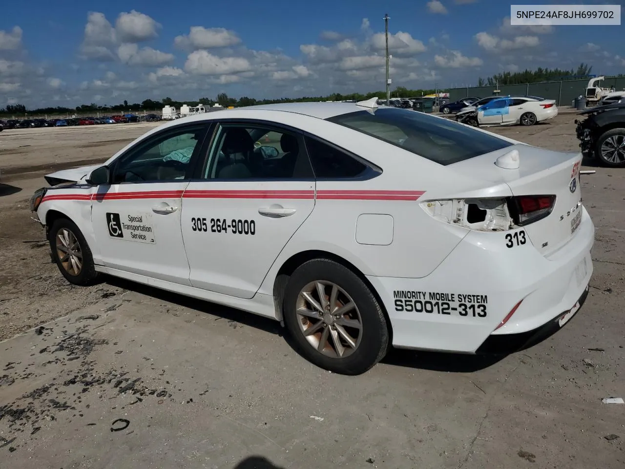 2018 Hyundai Sonata Se VIN: 5NPE24AF8JH699702 Lot: 77542074