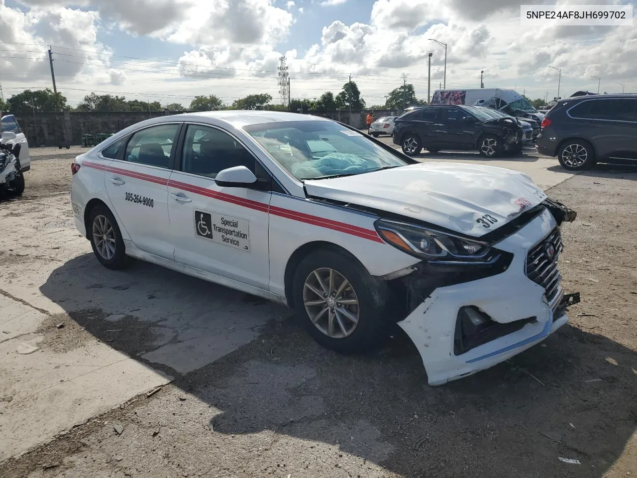 2018 Hyundai Sonata Se VIN: 5NPE24AF8JH699702 Lot: 77542074