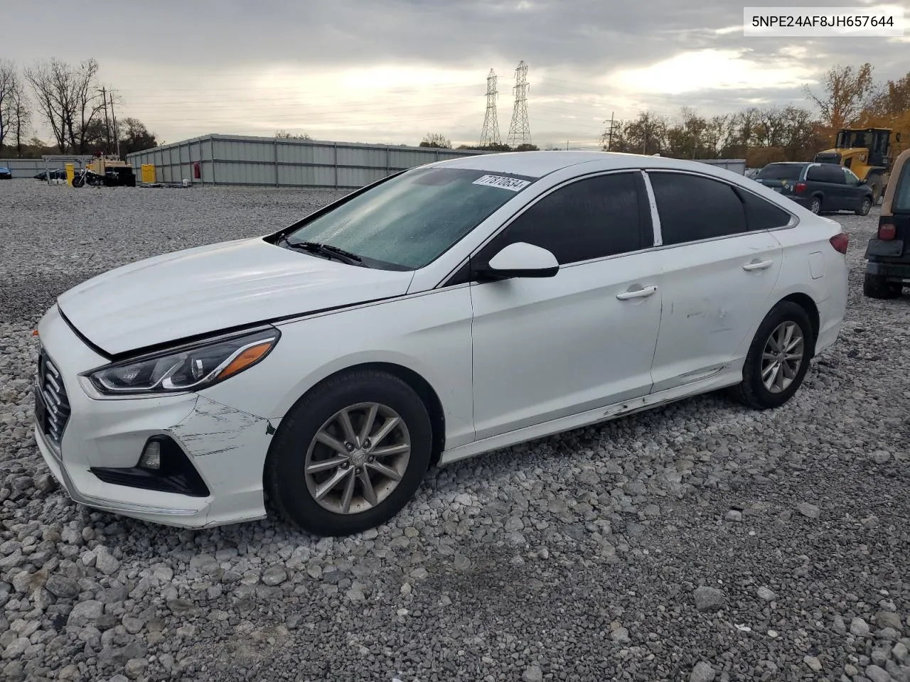 2018 Hyundai Sonata Se VIN: 5NPE24AF8JH657644 Lot: 77870634