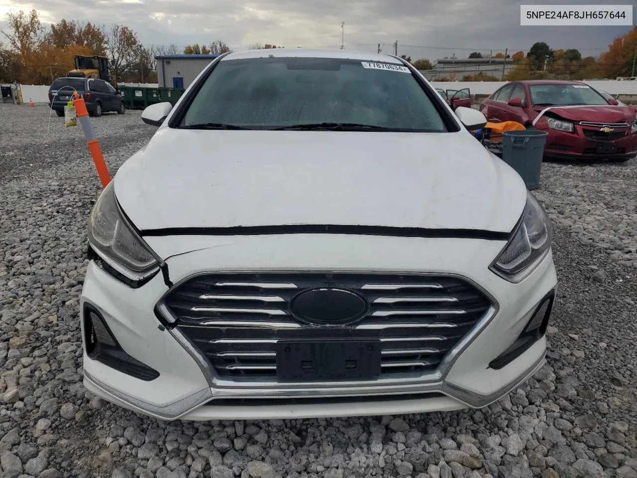 2018 Hyundai Sonata Se VIN: 5NPE24AF8JH657644 Lot: 77870634