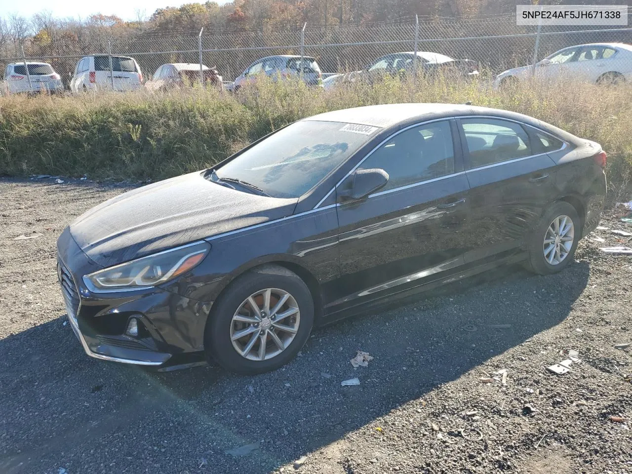 2018 Hyundai Sonata Se VIN: 5NPE24AF5JH671338 Lot: 78833034