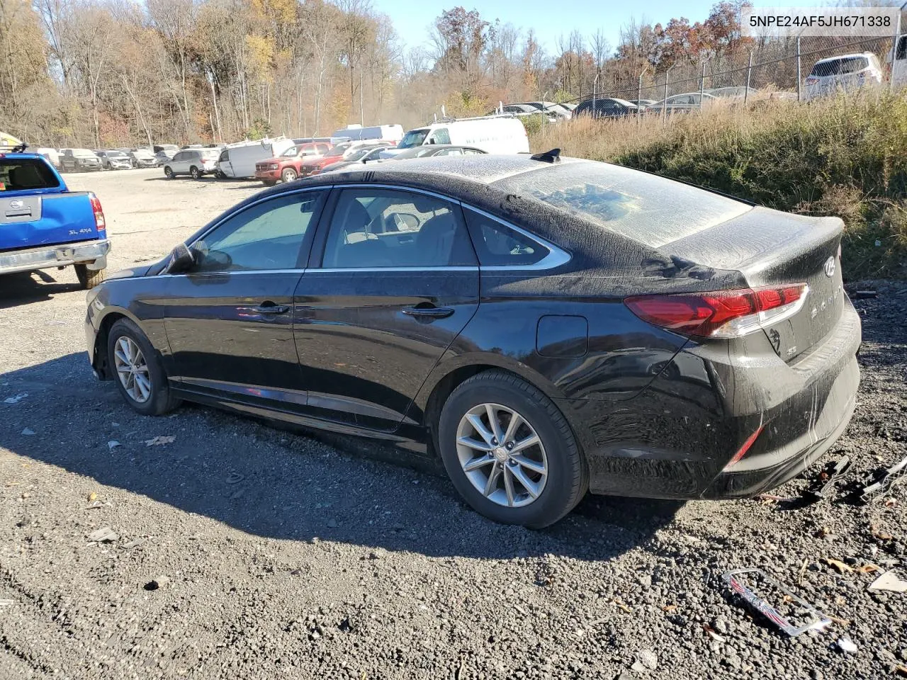 2018 Hyundai Sonata Se VIN: 5NPE24AF5JH671338 Lot: 78833034