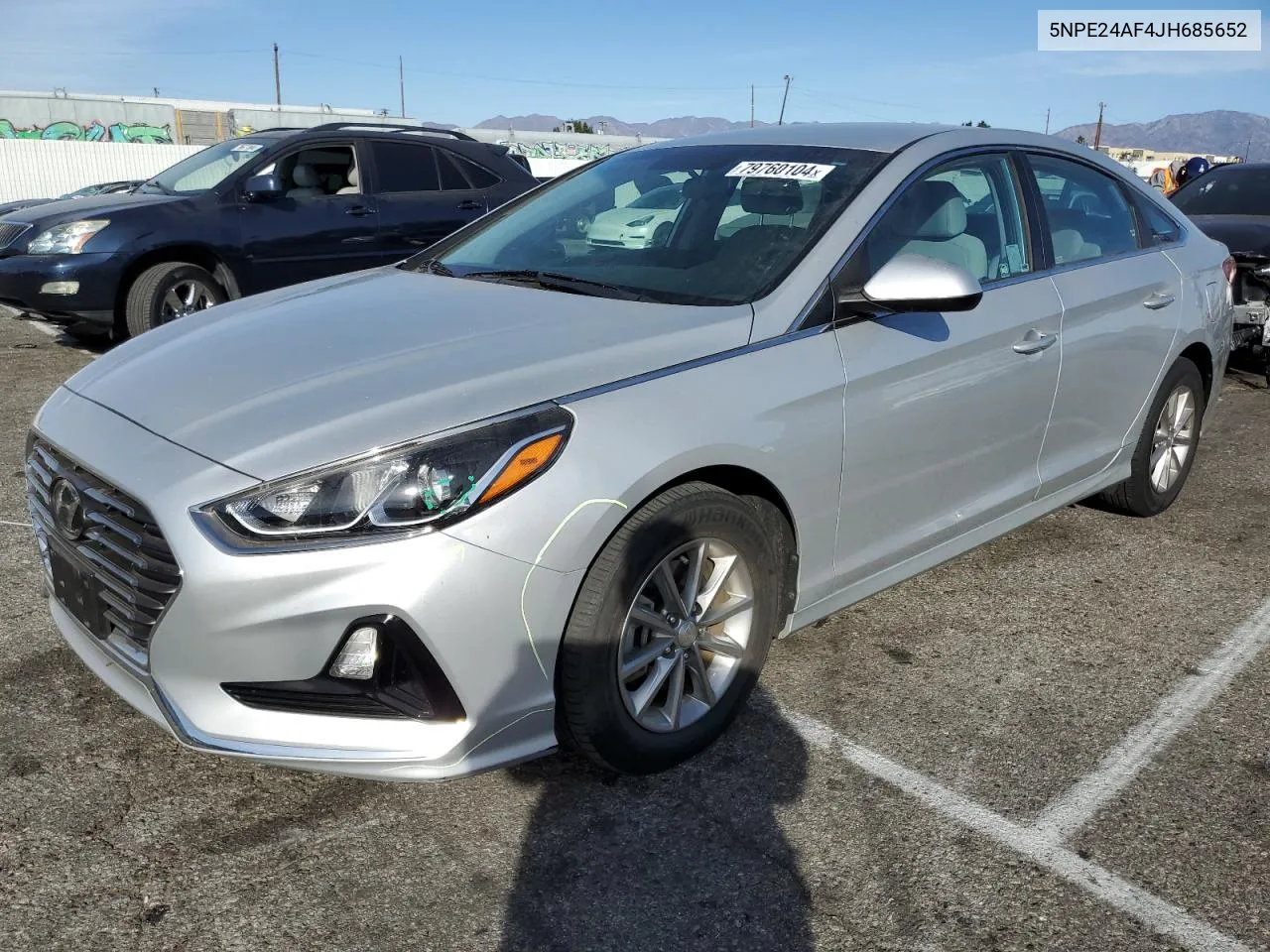 2018 Hyundai Sonata Se VIN: 5NPE24AF4JH685652 Lot: 79760104