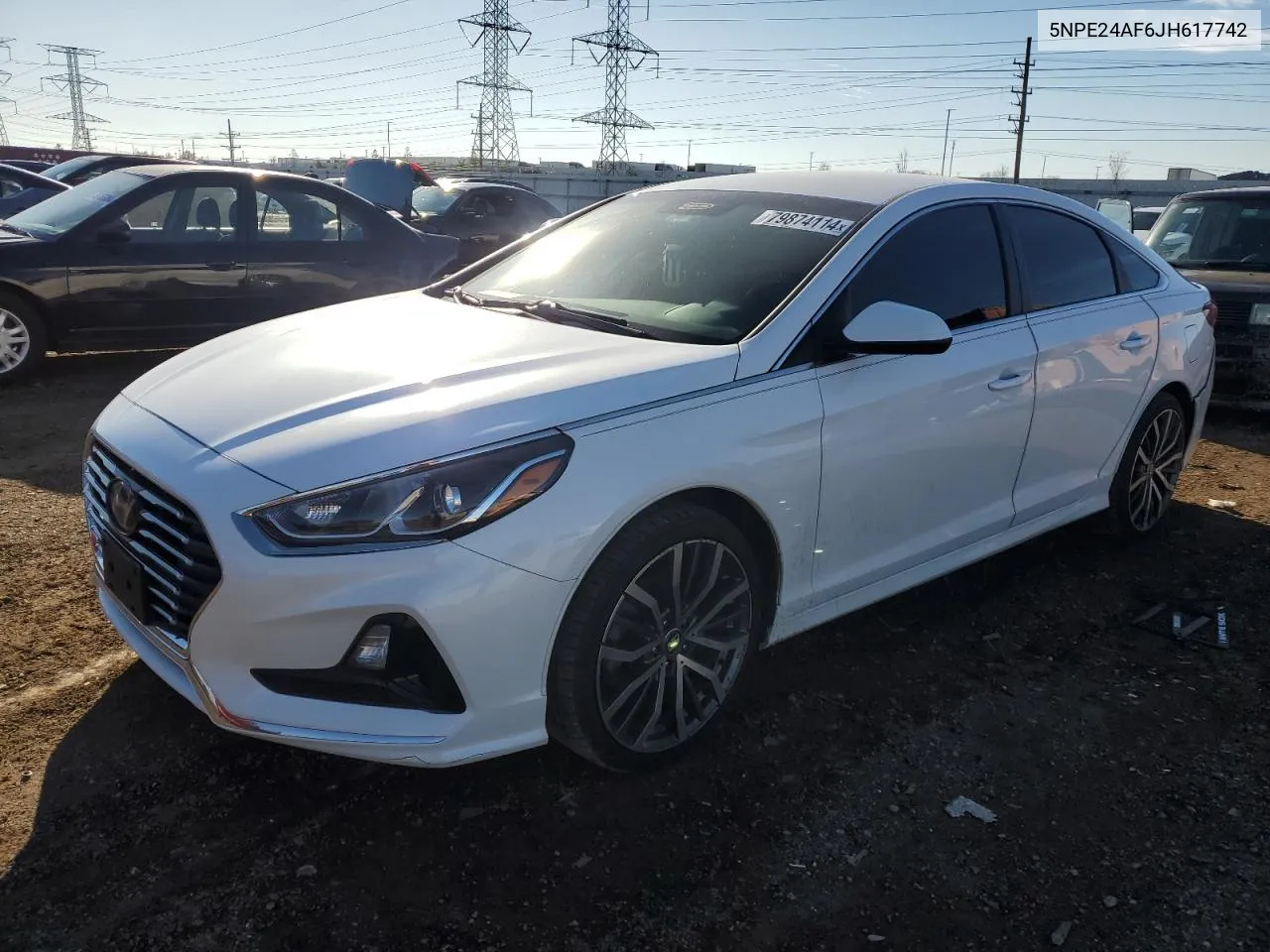 2018 Hyundai Sonata Se VIN: 5NPE24AF6JH617742 Lot: 79874114