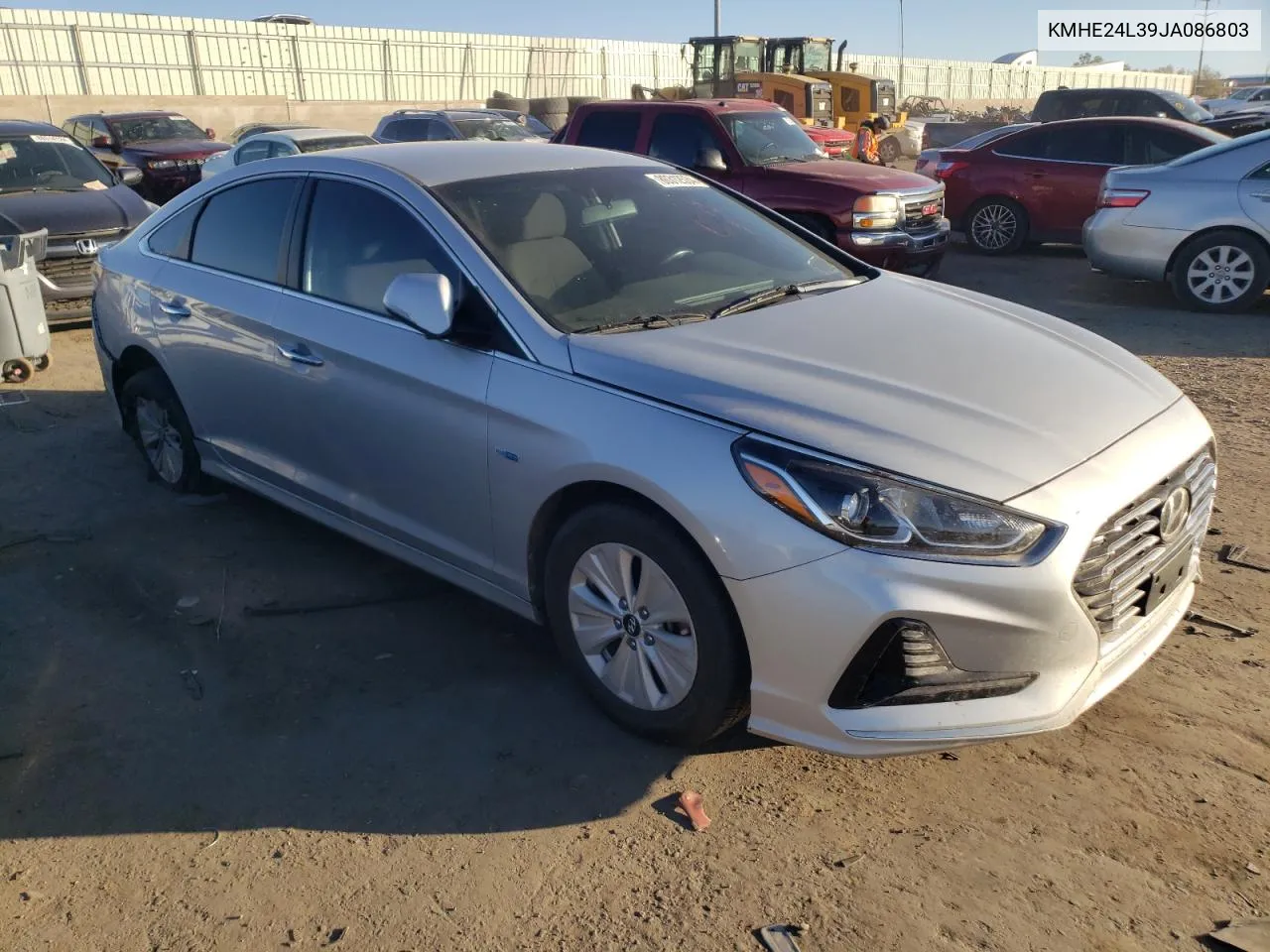 2018 Hyundai Sonata Hybrid VIN: KMHE24L39JA086803 Lot: 80312534