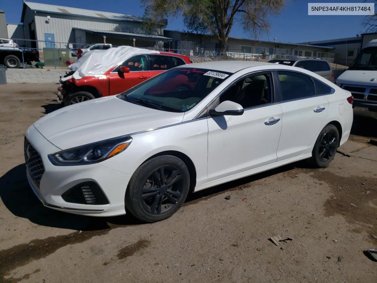 2019 Hyundai Sonata Limited VIN: 5NPE34AF4KH817484 Lot: 53129934