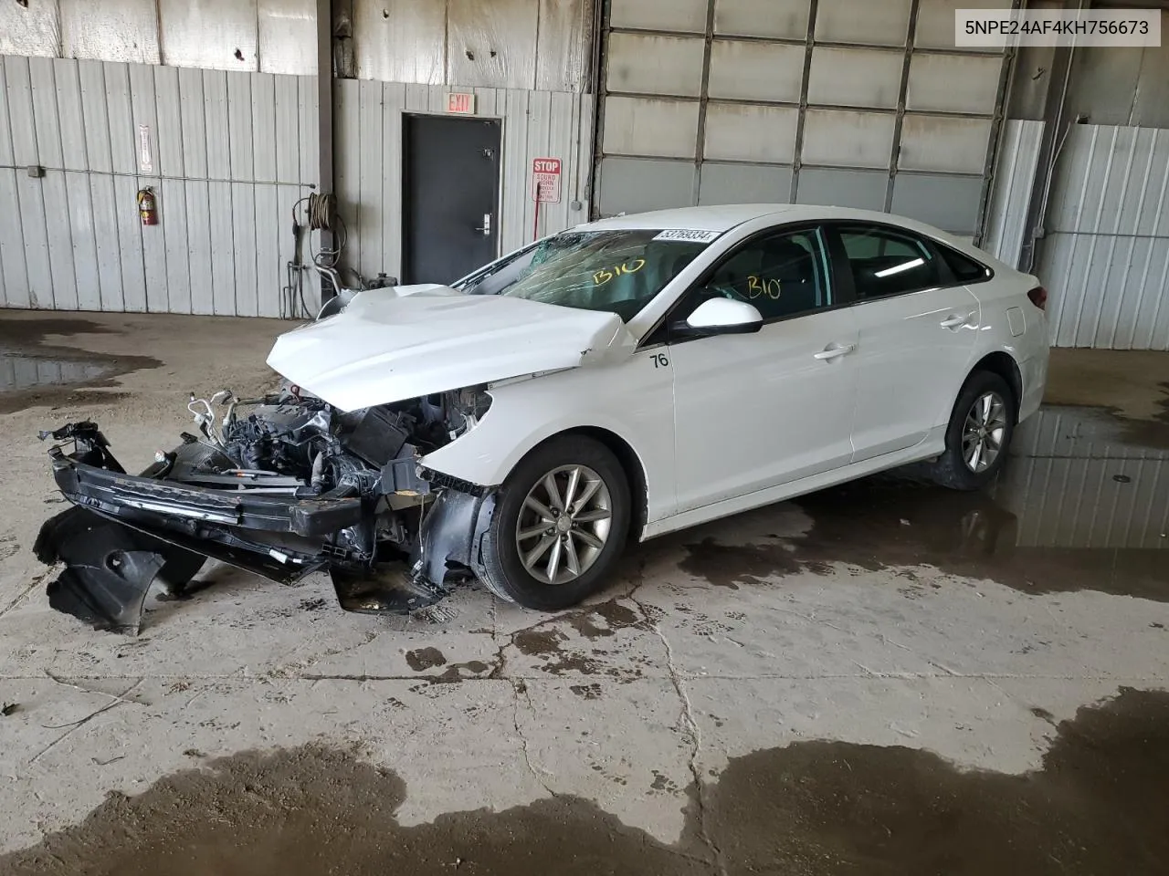 2019 Hyundai Sonata Se VIN: 5NPE24AF4KH756673 Lot: 53769334