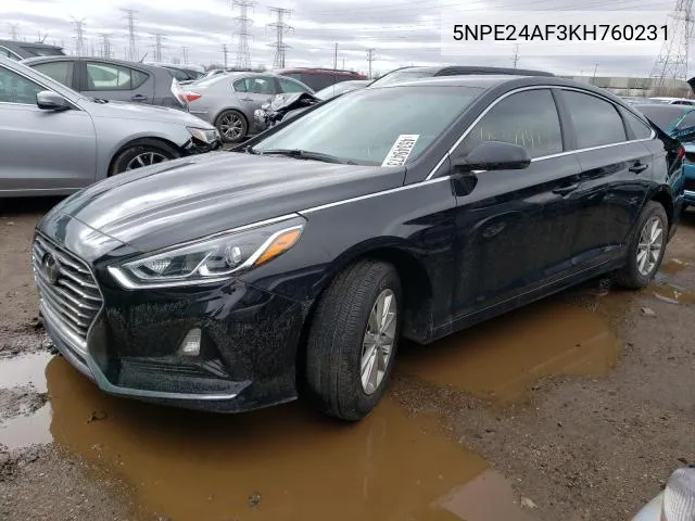 5NPE24AF3KH760231 2019 Hyundai Sonata Se