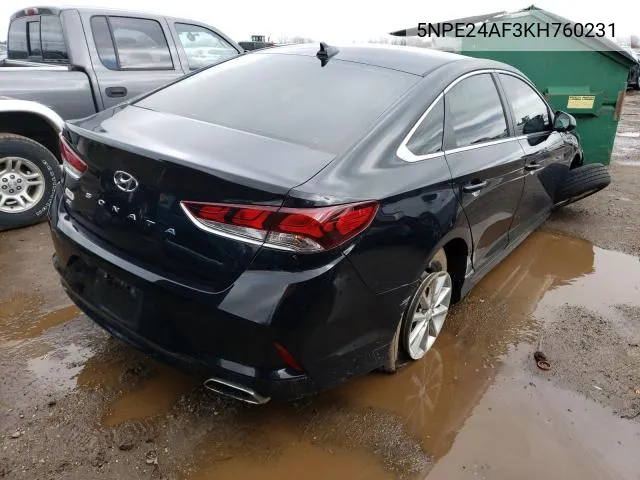 5NPE24AF3KH760231 2019 Hyundai Sonata Se