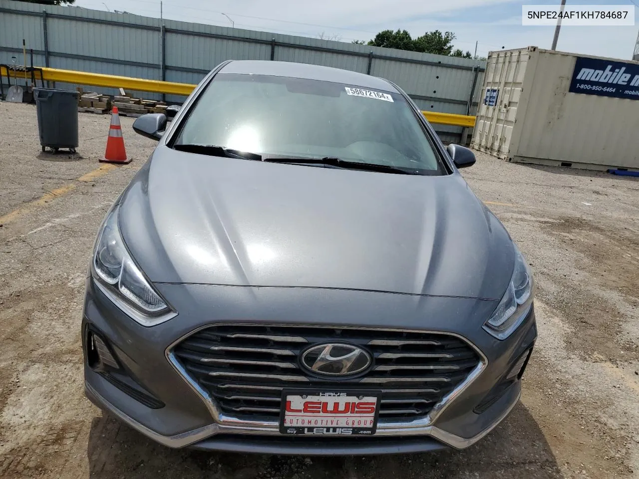 2019 Hyundai Sonata Se VIN: 5NPE24AF1KH784687 Lot: 58672164