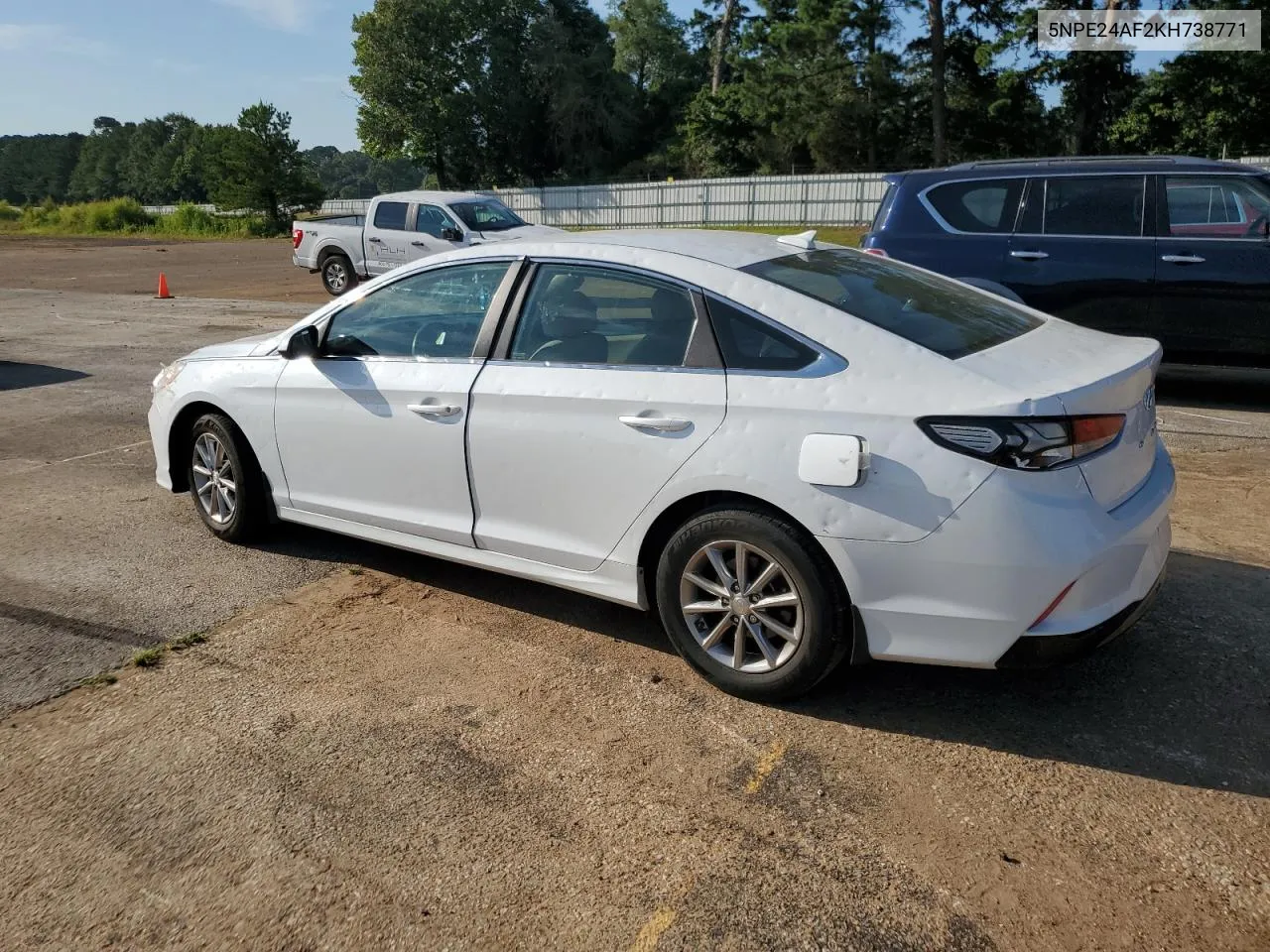 2019 Hyundai Sonata Se VIN: 5NPE24AF2KH738771 Lot: 59627814