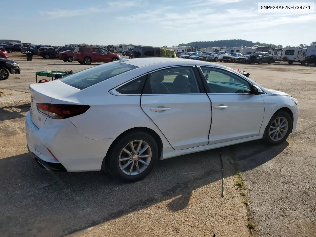 2019 Hyundai Sonata Se VIN: 5NPE24AF2KH738771 Lot: 59627814