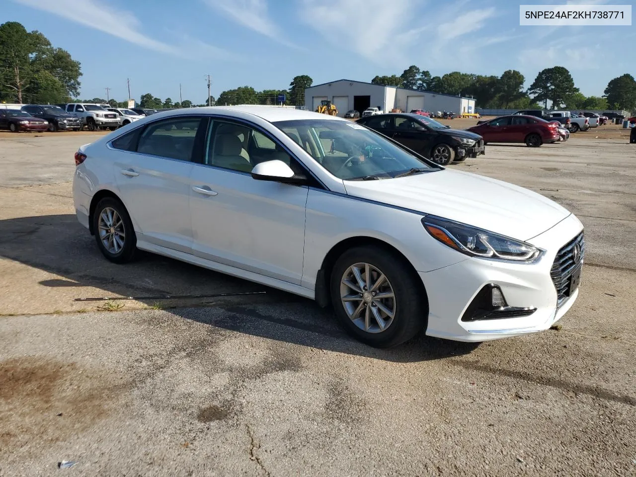 2019 Hyundai Sonata Se VIN: 5NPE24AF2KH738771 Lot: 59627814