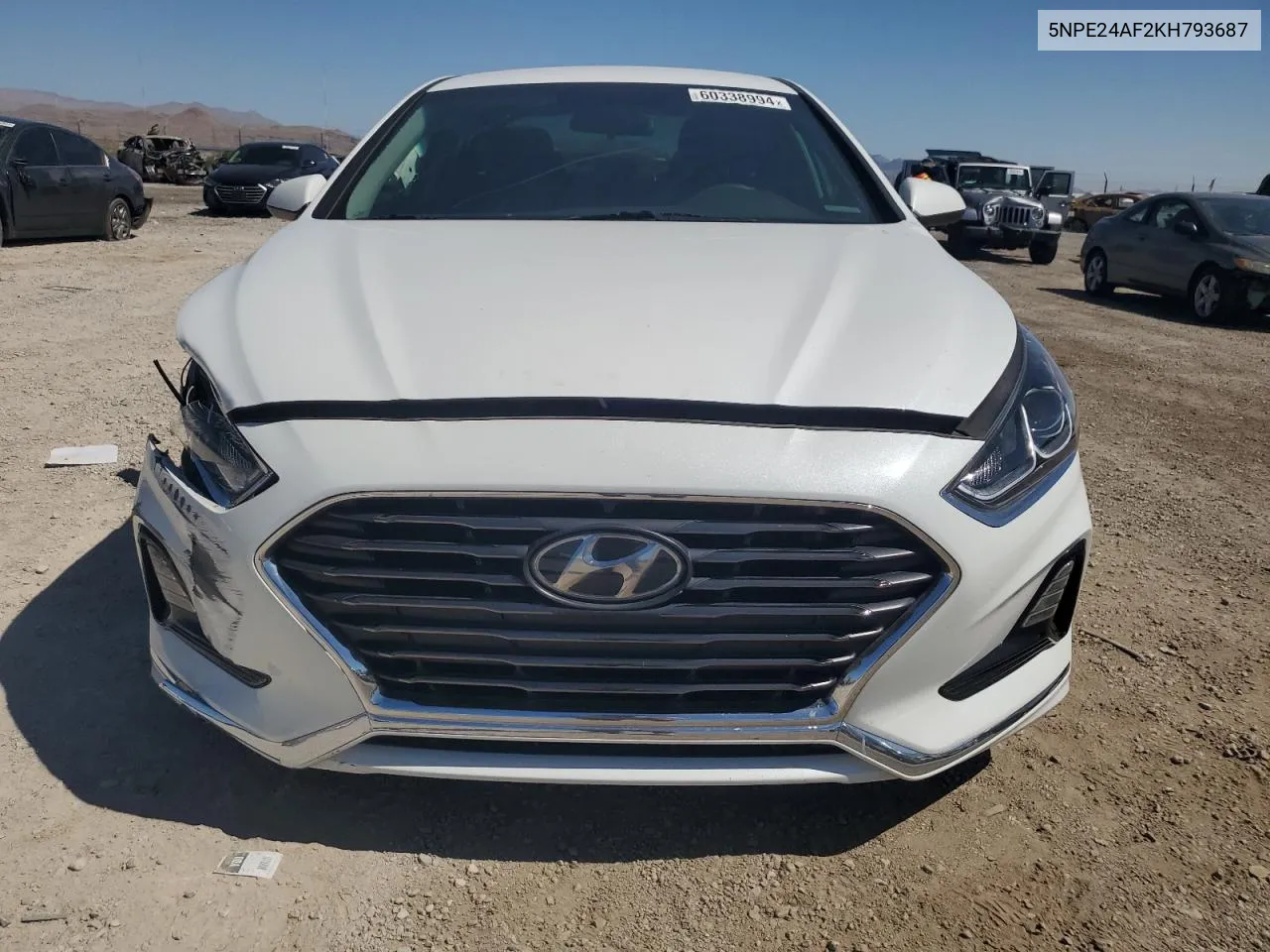 2019 Hyundai Sonata Se VIN: 5NPE24AF2KH793687 Lot: 60338994