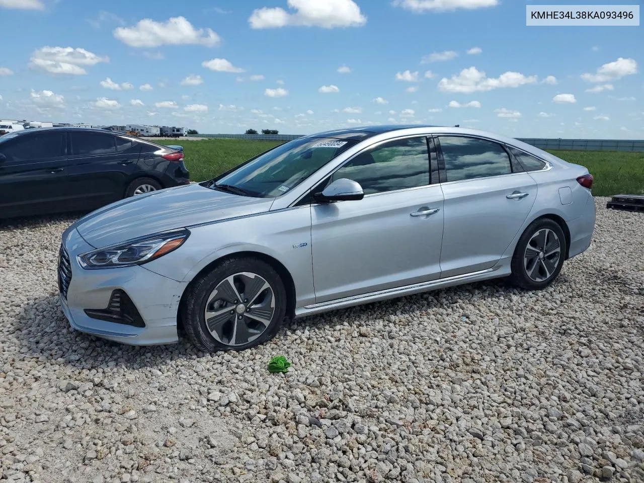 2019 Hyundai Sonata Hybrid VIN: KMHE34L38KA093496 Lot: 60490034