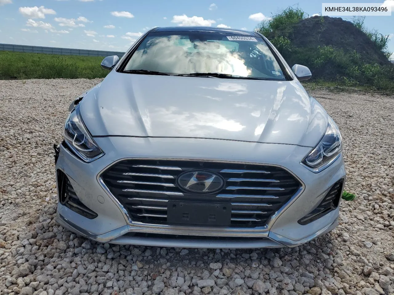 2019 Hyundai Sonata Hybrid VIN: KMHE34L38KA093496 Lot: 60490034