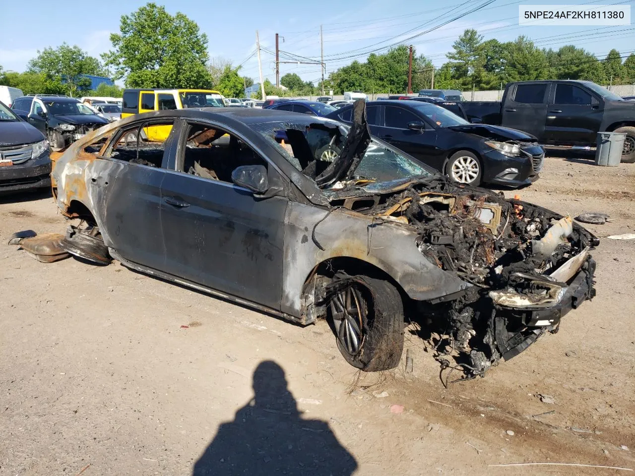 2019 Hyundai Sonata Se VIN: 5NPE24AF2KH811380 Lot: 61413274