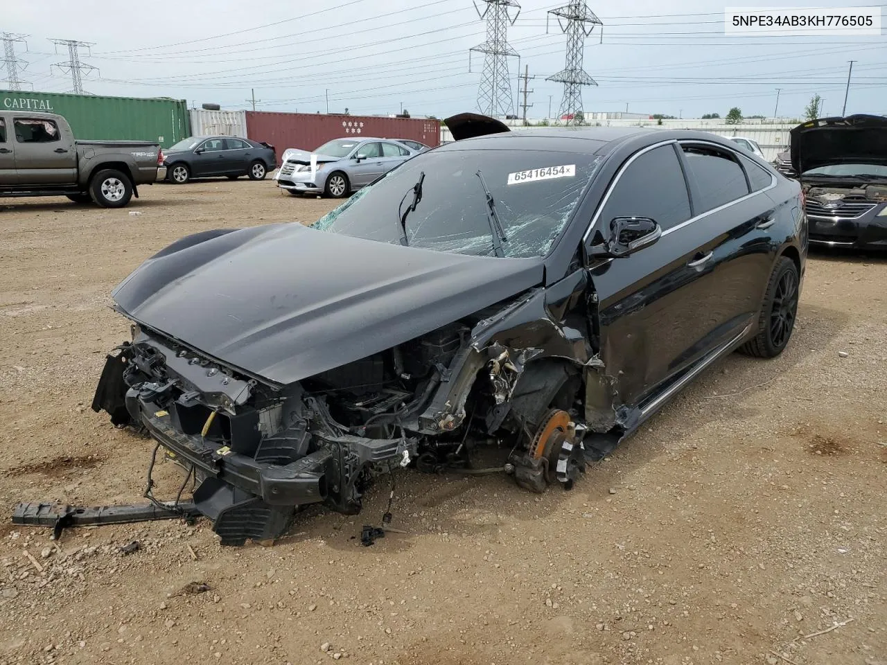 2019 Hyundai Sonata Limited Turbo VIN: 5NPE34AB3KH776505 Lot: 65416454