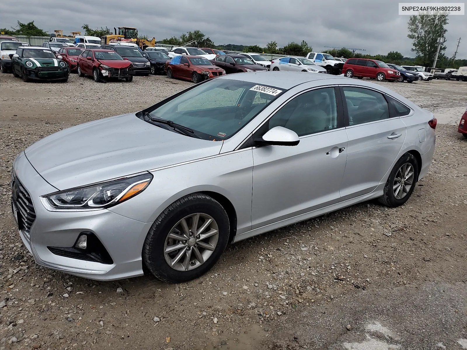 2019 Hyundai Sonata Se VIN: 5NPE24AF9KH802238 Lot: 66382774