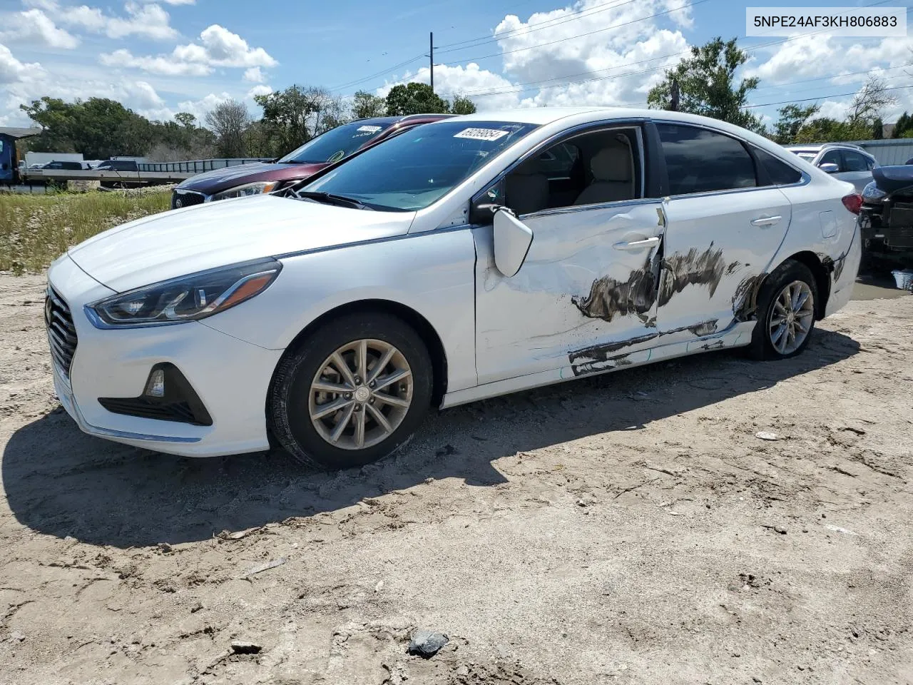 2019 Hyundai Sonata Se VIN: 5NPE24AF3KH806883 Lot: 69269854