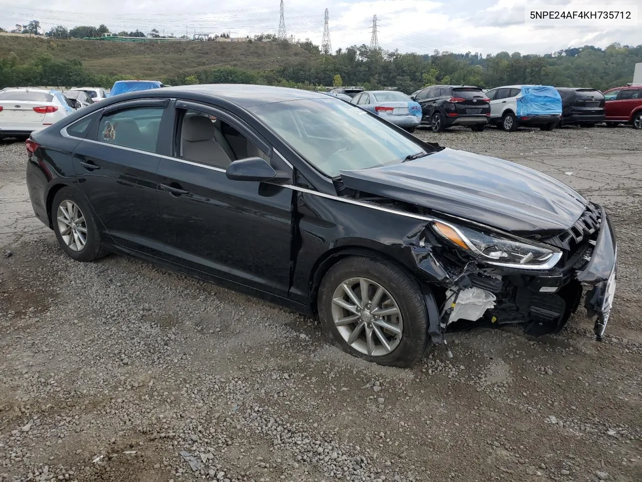 2019 Hyundai Sonata Se VIN: 5NPE24AF4KH735712 Lot: 69432254